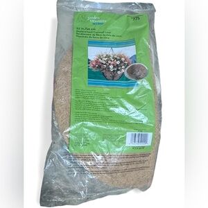 22” Garden Treasures Accent Replacement Coconut Liner for Natural Hanging Basket